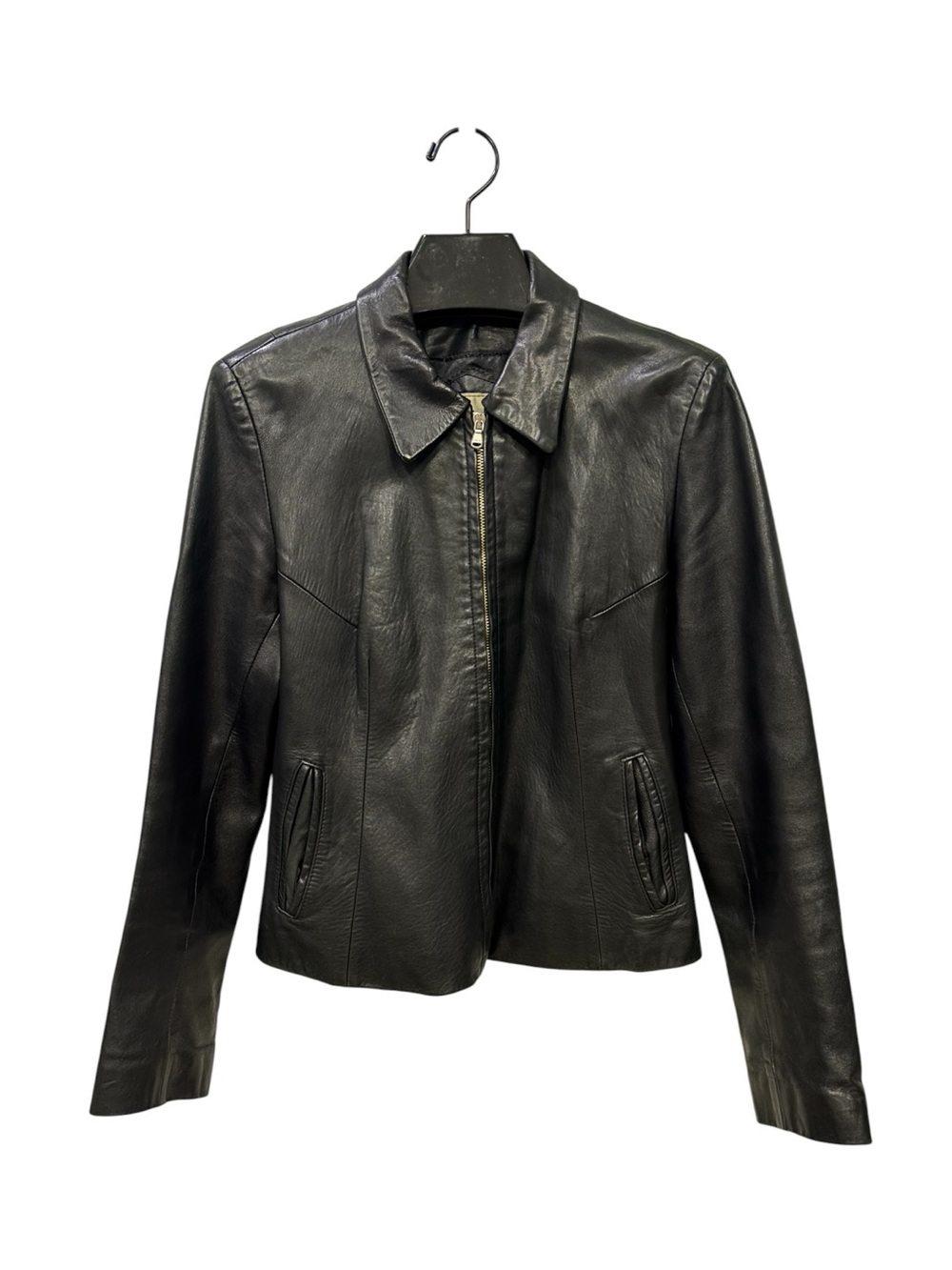 Vintage Pablo Valentino Paris Black Genuine Leather Jacket